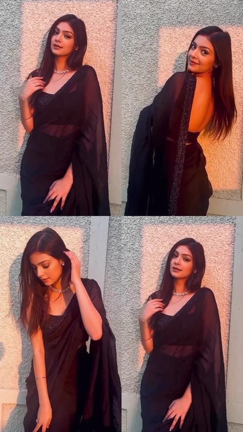 Georgette Saree Poses, Saree Look For Best Friend Wedding, Women Photo Poses In Saree, Poses Of Saree, Poses For Women In Saree Photoshoot, How To Pose With Saree, Pics On Saree Poses, Photography Poses For Women In Saree, Self Portraits In Saree