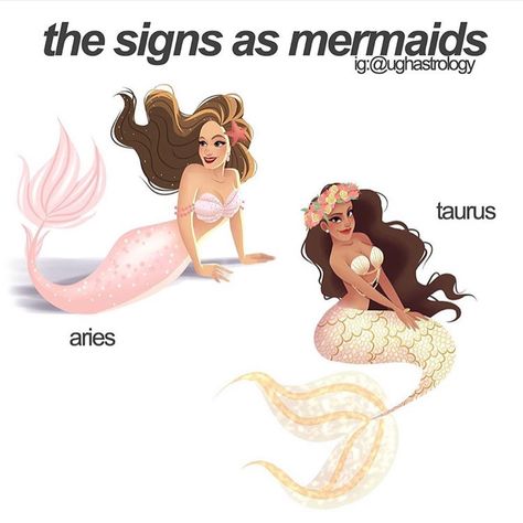 Damn I'm an Aries but Taurus looks amazing! Aries Mermaid, Aries And Taurus, Taurus Aries, Leo And Virgo, Sagittarius And Capricorn, Virgo And Libra, Capricorn And Aquarius, Moon Signs, Taurus And Gemini