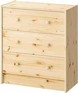 ATAADINE RAST 3-Drawer Chest, Pine, 24 3/8x26 3/4" Natural Pine Wood Home Bedroom Dorm Furniture Unfinished Ikea Rast Nightstand, Ikea Rast Dresser, Ikea Rast Hack, Hacks Ikea, Ikea Dresser, Natural Wood Furniture, Ikea Furniture Hacks, Dresser Storage, White Spirit