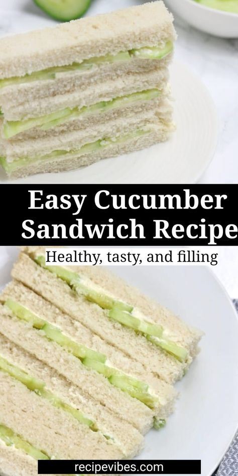 Easy cucumber sandwich recipe. Made with butter and cream cheese, these sandwiches are perfect for picnics, tea, lunches,and any gathering. Cream Cheese Sandwich Filling, Sandwiches With Cucumbers, Cream Cheese And Cucumber Sandwiches, Cream Cheese Sandwich Recipes, Cheese Cucumber Sandwich, Easy Cucumber Sandwiches, Cucumber Sandwiches With Cream Cheese, Cucumber Tea Sandwiches Recipes, Sandwiches With Cream Cheese