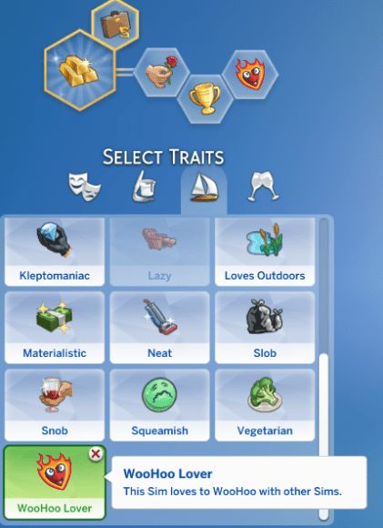 WooHoo Lover Trait - The Sims 4 Catalog Sims 4 Woohoo Mod, Sims Woohoo, Don Lothario, Mods For Sims 4, The Sims 4 Mod, Sims Traits, Sims Love, Los Sims 4 Mods, Sims 4 Traits