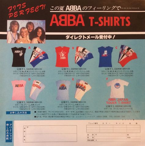 ABBA Fans Blog: Japanese Abba Merchandise Offer