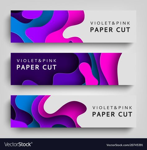 Illustrator Background Design, Banner Design Horizontal, Horizontal Poster Design, Paper Cut Out Design, Horizontal Banner Design, Presentation Slide Design, Illustrator Background, Art Background Design, Adobe Illustrator Templates