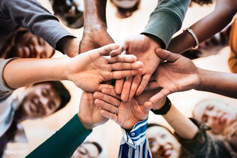 Group of diverse people stacking hands in the middle | premium image by rawpixel.com / Felix #picture #photography #inspiration #photo #art Unity Photography, Prayer Photography, Peta Pikiran, Worship Prayer, People Hugging, Birthday Background Design, Bible College, Diverse People, Be Kind To Everyone