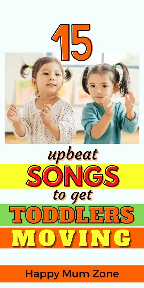 Movement Songs For Toddlers And Preschoolers | Happy Mum Zone Fun Preschool Songs, Toddler Movement Activities, Action Songs For Toddlers, Movement Songs For Toddlers, Music And Movement For Toddlers, Toddler Songs With Actions, Toddler Activties, Movement Songs For Preschool, Kids Songs With Actions