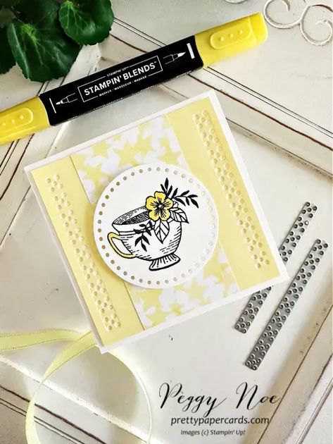 Handmade gift card packet with square gift cards made with the Everyday Details Bundle by Stampin\' Up! created by Peggy Noe of Pretty Paper Cards #everydaydetails #squarecards #stampinup #peggynoe #stampingup Stampin Up Everyday Details, Everyday Details Stampin Up Cards, Tea Boutique, Hand Made Greeting Cards, Card Layouts, Cardmaking Ideas, Pink Cards, Making Greeting Cards, Cards Scrapbooking