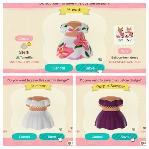 Acnh Boho Clothes, Summer Outfits Animal Crossing, Acnh Swimsuit Code, Acnh Outfit Code Summer, Animal Crossing Summer Outfit, Animal Crossing Fashion Summer, Animal Crossing Design Codes Clothes Summer, Acnh Summer Codes, Acnh Beach Clothes