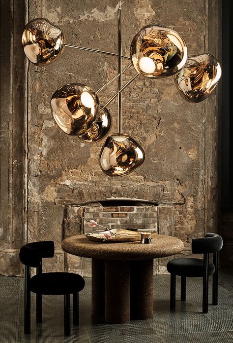 Tom Dixon Melt, Floor Standing Light, Design Event, Milan Design, Traditional Chandelier, Light Sculpture, Large Chandeliers, Tom Dixon, Milan Design Week