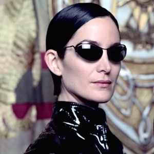 Image result for trinity matrix The Matrix Trinity, Matrix Trinity, Cosplay Glasses, Metal Fashion, The Matrix, Matrix, Sunglasses, Black