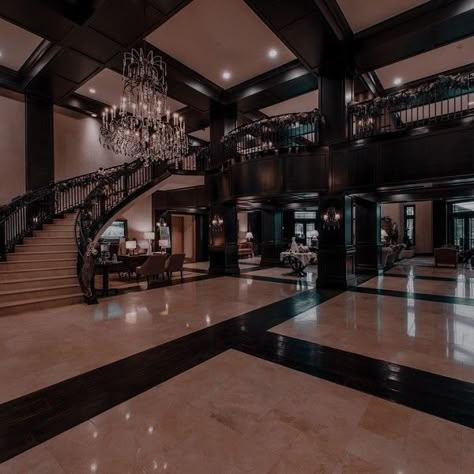 Dark Modern Mansion Interior, Mansion Aesthetic Modern, Black Mansion Interior, Mafia House Interior, Dark Mansion Interior, Mafia Mansion Aesthetic, Mafia Bedroom, Luxary Home, Mafia Mansion