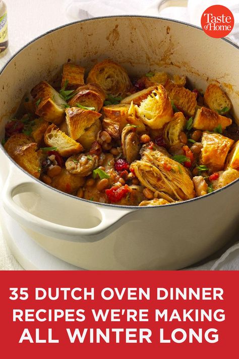 Cast Iron Casserole Recipes Dutch Ovens, Recipes For Enamel Cast Iron Dutch Oven, Le Creuset Soup Recipes, Dutch Oven One Pot Meals, Insta Pot Dutch Oven Recipes, Dutch Oven Vegetarian Recipes, Instapot Dutch Oven Recipes, Recipes For Dutch Oven Meals, Easy Oven Dinner Recipes