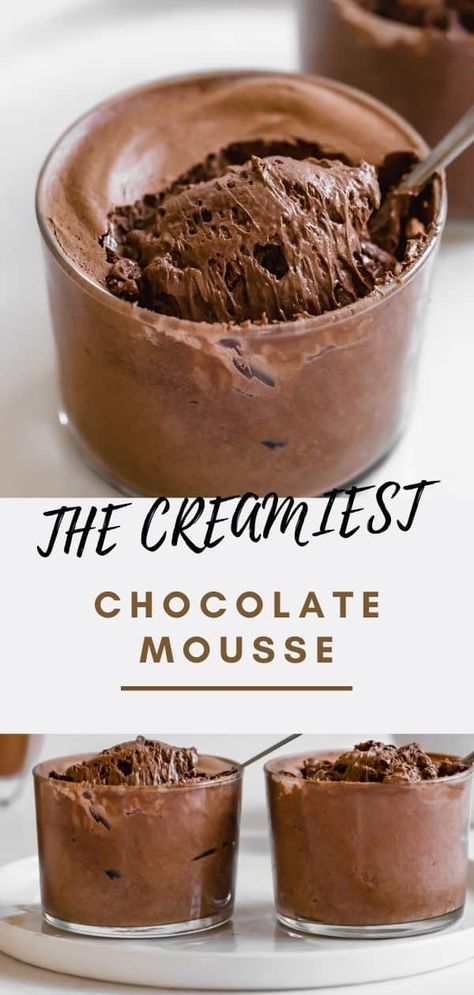 Chocolate Mousse For One, Choc Moose Recipe, Rich Chocolate Mousse Recipe, Homemade Chocolate Mousse Easy, Light Chocolate Mousse, Chocolate Mascarpone Mousse, Chocolate Mousse Ideas, Belgian Chocolate Mousse, Easy Choc Mousse Recipe