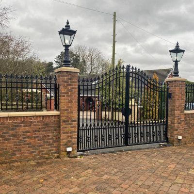 New Installs | North Valley Forge Front Gate Ideas, Gate Design Ideas, House Exterior Ideas, Fence Wall Design, Terrasse Design, Front Wall Design, House Fence Design, Gate Ideas, Driveway Entrance