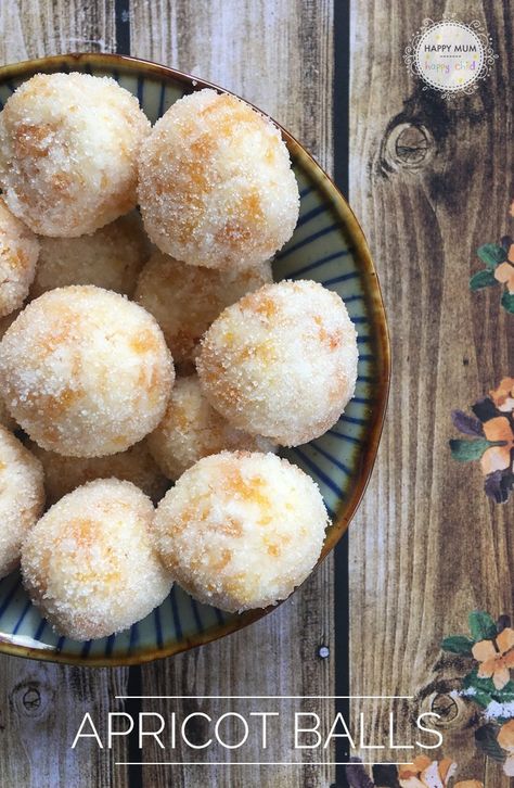 These Apricot Balls were served to me when I was growing up, by my Grandmother. I finally found her recipe and here's the result ... Meatballs With Apricot Preserves, Apricot Balls Condensed Milk, Cherry Ripe Recipes, Apricot Meatballs, Apricot Balls Healthy, Apricot Balls, Happy Child, Xmas Food, My Grandmother