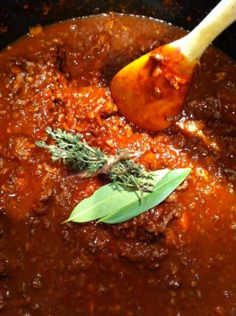 Spicy Bolognese Sauce!  MMM :0) Side Dips, Italian Food Party, Spicy Spaghetti, Bolognese Sauce Recipe, Pasta With Meat Sauce, Family Dinner Night, Bolognese Recipe, Bolognese Sauce, Health Dinner Recipes