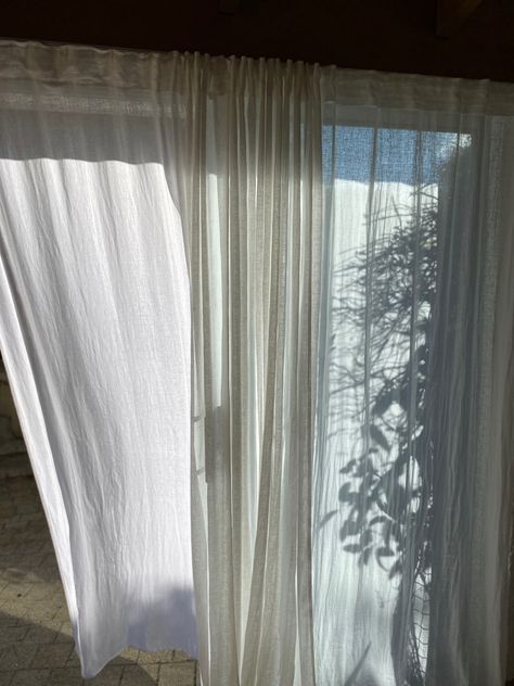 Muslin Curtains, Curtain Divider, The Curtains, Be Happier, Cotton Muslin, Organic Linens, Sheer Curtains, Muslin Cotton, Autumn Home