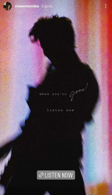 When You're Gone Shawn Mendes, Shawn Mendes When You're Gone, 31 March, Shawn Mendes, Human Silhouette, Songs, Human, Movie Posters, On Instagram