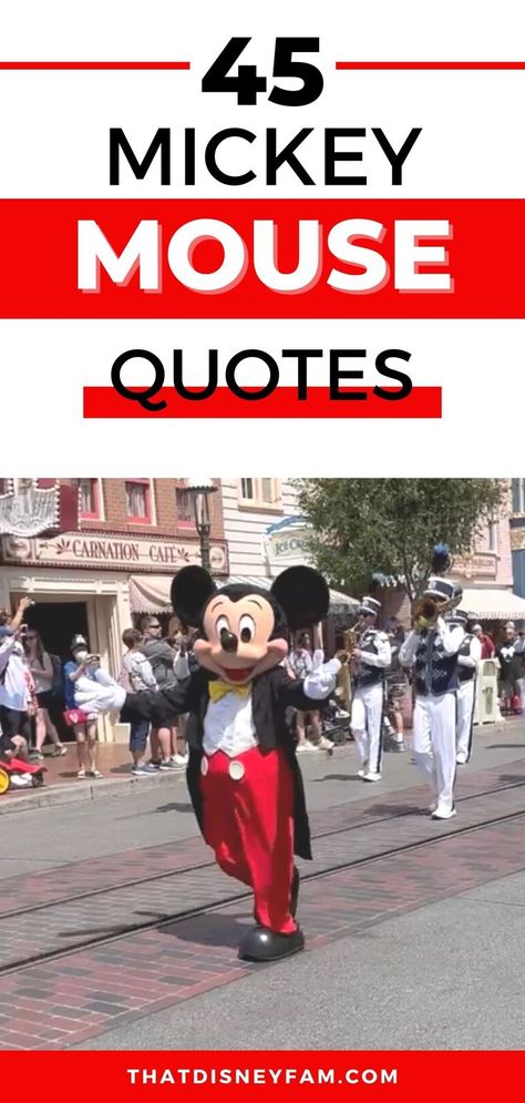 mickey mouse parade Movie And Tv Show Quotes, Quotes About Inspiration, Mickey Mouse Quotes, Disney Characters Quotes, Mouse Quotes, Disney Movies List, Movie Quotes Inspirational, Show Quotes, Disney Movie Characters