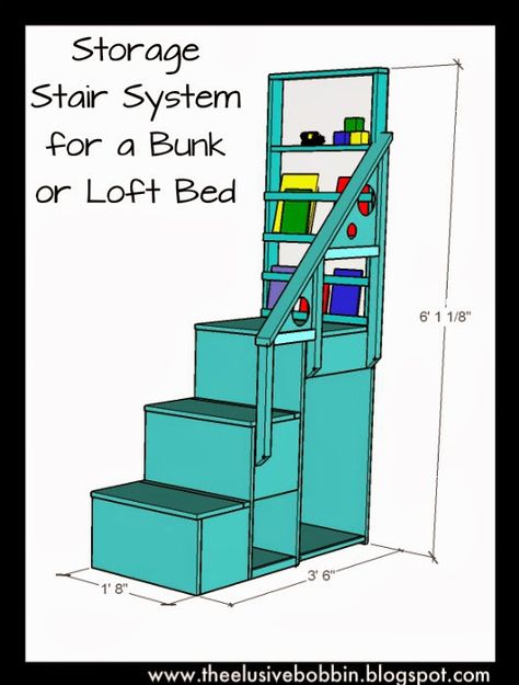 Homemade Bunk Beds Cabin, Twin Loft Bed With Stairs Plans, Lofted Twin Bed Diy, Bunk Bed Storage Stairs, Bunk Bed With Loft Underneath, Loft Bed Stairs With Storage, Full Size Loft Bed Diy, Loft Bed Diy Plans, Loft Bed Stairs