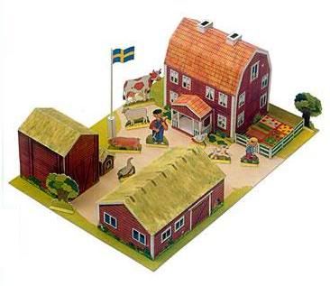 Easy to assemble farm by German artist Jünger Pankarz. Nice diorama, nice to school works or just for kids play. Paper Structure, House Template, Hobby House, Miniature Printables, Putz Houses, Great Hobbies, Paper Animals, Paper Houses, Paper Cutout