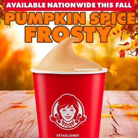 Wendy's is bringing a new Pumpkin Spice Frosty this fall and this is a change from the earlier rumors! Weeks ago I was told by employees… | Instagram Pumpkin Spice Frosty, Wendys Frosty, Frosty Recipe, 2023 Halloween, Caramel Syrup, Cinnamon Spice, I Apologize, Caramel Apples, Delicious Food