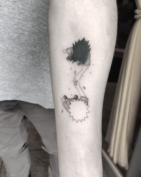 Naruto And Sasuke Matching Tattoos, Naruto Couple Tattoos, Naruto And Sasuke Tattoo, Naruto Sasuke Tattoo, Naruto Tatoos, Sasuke Tattoos, Sasuke Tattoo, Naruto Tattoos, Tatuagem Masculina Pequena