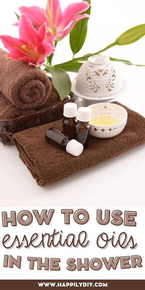 towels with essential oils Shower Aromatherapy, Diy Aromatherapy, Shower Oil, Long Day, The Shower, Calm Down, Diy Creative, Being Used, Aromatherapy