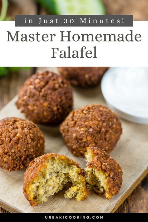 Elevate your kitchen game with the art of crafting the Best Homemade Falafel in under 30 minutes! Dive into the heart of Middle Eastern flavors with our quick and easy recipe that's sure to dazzle your taste buds.Falafel, a global favorite, is not just a delicious vegetarian or vegan option; it's a nutrient-packed powerhouse made from protein-rich chickpeas or fava beans. Fuel your body with fiber and essential nutrients while savoring the crispy perfection of homemade falafel. Air Fried Falafel, Falafel Balls, Homemade Falafel, Falafel Recipe, Mediterranean Dishes, Air Fryer Recipes Healthy, Köstliche Desserts, Mediterranean Recipes, Ghee