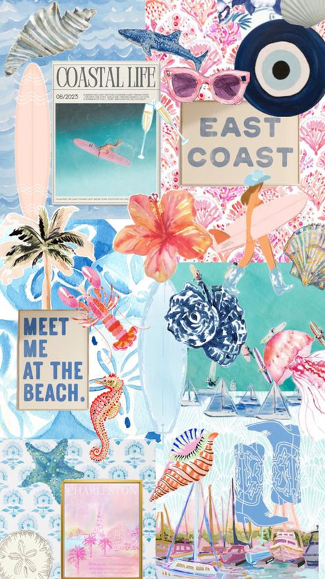 #preppy #beachywallpaper #costal Preppy Summer Wallpaper Collage, Coastal Summer Wallpaper, Beachy Collage Wallpaper, Luvleysigns Wallpaper, Costal Wallpapers Phone, Summer Wallpaper Iphone Aesthetic Lockscreen, Girliesigns Account, Beachy Wallpapers For Iphone, Cute Summer Wallpapers Aesthetic