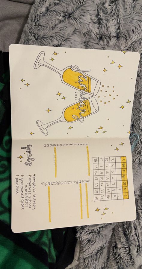 January 2024 Journal, Monthly Title Page, Monthly Step Tracker, January Monthly Spread, January Spread, Month At A Glance Bullet Journal, Bullet Journal New Year Page, 2024 Bullet Journal, January Bullet Journal Cover