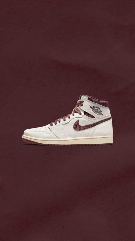 Air Jordan 1 x A Ma Maniére 'Sail Burgundy' releases Friday, 12/3 🔥 Enter the Draw: https://feature.com/products/air-jordan-1-retro-high-og-x-a-ma-maniere-sail-burgundy-crush Jordan 1 A Ma Maniére, Newbalance Outfits, Shoe Wallpapers, Shoes Wallpaper, Sneakers Jordan, Nike Kicks, Nike Airforce 1, Sneaker Art, Shoes Photography