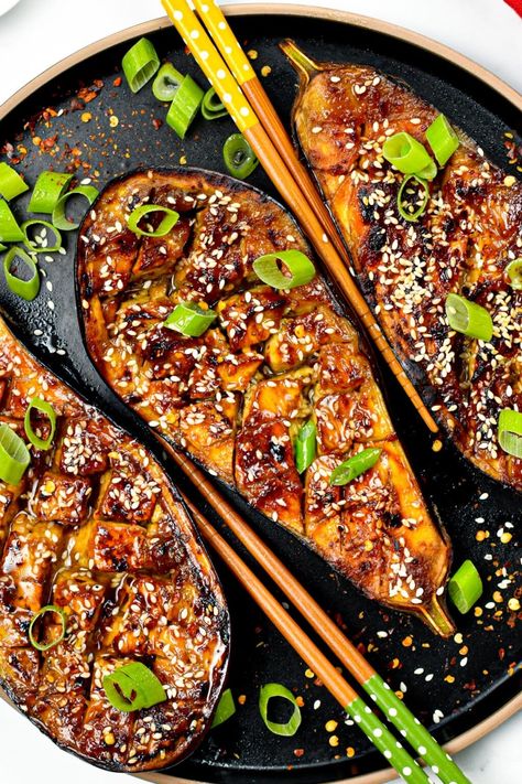 Miso Glazed Aubergine, Miso Roasted Eggplant, Miso Glazed Eggplant Recipe, Miso Chicken Salad, Miso Aubergine Recipe, Miso Glazed Eggplant, Vegan Miso Recipes, Red Miso Recipes, Miso Eggplant Recipes