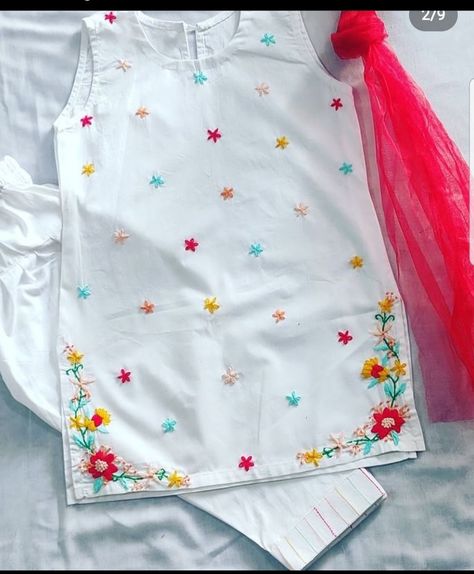 Visit & Fellow my page for different and unique baby girls dresses design Krhai Design Dress, Embroidery Designs For Baby Girl, Kids Kurti Girls Design, Kids Dress Collection, Baby Frock Pattern