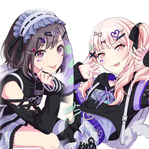 Mizuki Akiyama x ena shinonome Mizuki X Ena Matching Pfp, Mizuki Ena Matching, Ena And Mizuki Card, Ena Shinonome Comic, Project Sekai Ena X Mizuki, Anime Kiss, Vocaloid, Anime Drawings, Anime