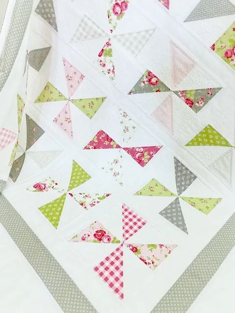 Pinwheels Quilt Pattern, Pinwheel Pattern Quilt, Scrappy Pinwheel Quilts, Pinwheel Quilt Pattern Free, Pinwheel Quilts Ideas, Pinwheel Quilt Patterns, Pinwheel Quilt Block Sizes, How To Make A Pinwheel Quilt Block, Double Pinwheel Quilt Block