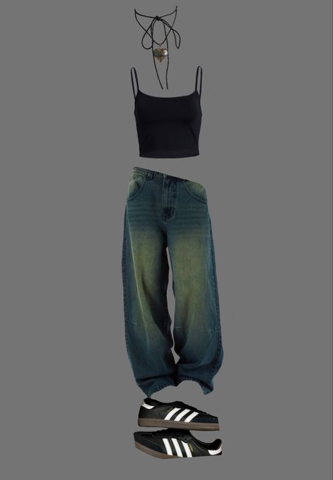 Colossus Jeans Outfit, Colossus Jeans, Black Sambas, Amazon Necklace, Jeans Shoes, Jeans Outfit, Shoes With Jeans, Cute Fits, Fit Inspo