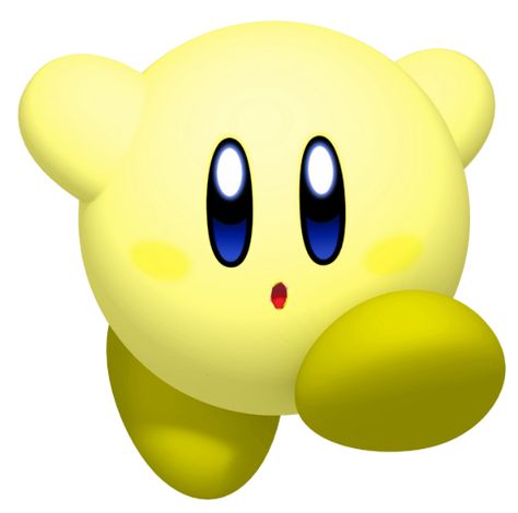 Yellow Kirby, Chibi Anime Characters, Yellow Characters, Yellow Icon, Cute Kirby, Kirby Nintendo, Aesthetic Yellow, Kirby Art, Color Boards