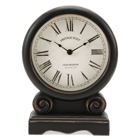 PRICES MAY VARY. 【QUALITY & MEASUREMENT】- The large mantel clock is made of metal. It is handmade by skilled craftsmen with an antique style and won’t break down or color fade over time. 【 VINTAGE APPEARANCE】- Our table clock is used for large Roman numerals design with retro matching, which is easy to read and perfect with the chic-style room. Great for bedroom/ living room/bathroom/ office and other home decor. 【EASY TO USE】- The silent clock ticking is not loud or noticeable unless you pick i Fireplace Farmhouse, Elegant Mantel, Bedroom Shelf, Wooden Mantel, Antique Mantel, Clock For Living Room, Shelf Decoration, Retro Desk, Shelf Clock