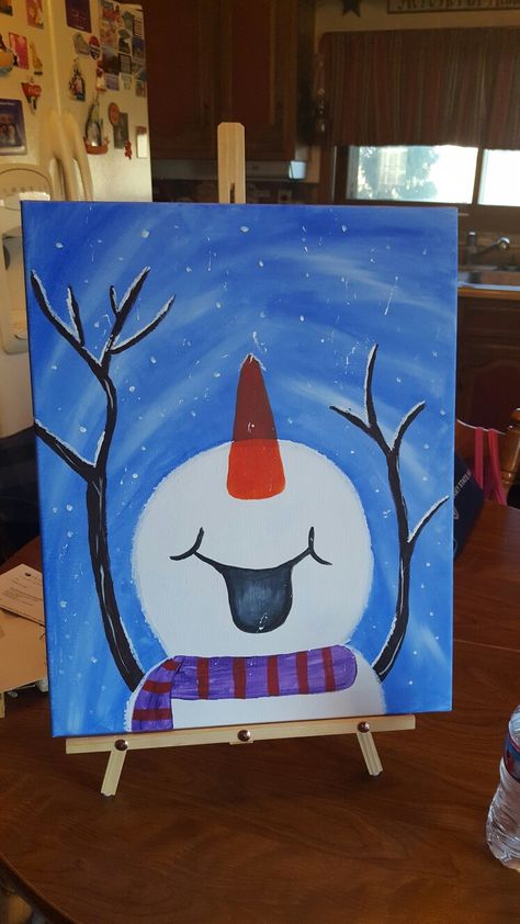 Let it snow snowman Let It Snow Snowman, Girls Crafts, Crafts For Girls, Let It Snow, Wood Blocks, Toy Chest, Wood Signs, Canvas Painting, Paintings