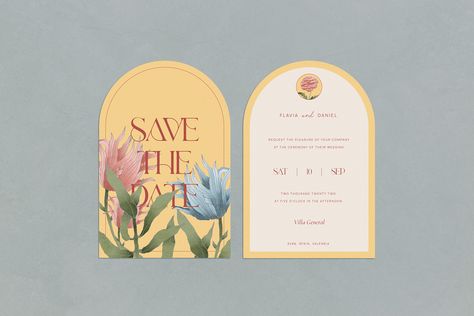 Magic Garden | Wedding Stationery Collection on Behance Cartoon Wedding Invitations, 블로그 디자인, Floral Save The Dates, Calligraphy Art Print, Magic Garden, 카드 디자인, Baby Clip Art, Flower Invitation, Graphic Design Lessons