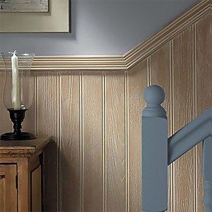 Wall Panels Room Panelling, Hallway Wall Colors, Decorating Stairway Walls, Hall Ways Ideas, Tounge And Groove, Timber Wall Panels, Stair Paneling, Tongue And Groove Walls, Living Room Panelling