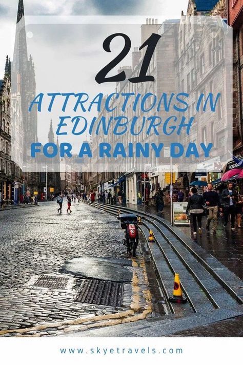 When planning your trip to Scotland, make sure to include some attractions in Edinburgh for a rainy day. After all, it will almost always rain here. #Edinburgh #Scotland #VisitEdinburgh #RainyDay #Attractions Things To Do In Edinburgh, Edinburgh Travel, Scotland Vacation, Visit Edinburgh, Scotland Trip, Uk Trip, United Kingdom Travel, Travel Scotland, Backpacking Europe