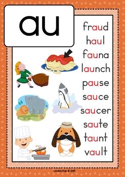 Or Words, Lavinia Pop, Preschool Phonics, Phonics Posters, Vowel Teams, Vowel Team, English Phonics, Learning English For Kids, Phonics Lessons