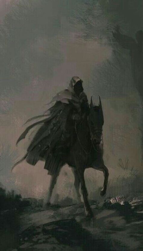 Nazgul Creepy Woods, John Howe, Dark Things, Middle Earth Art, Between Two Worlds, Tolkien Art, Lotr Art, Stencil Templates, Fantasy Story