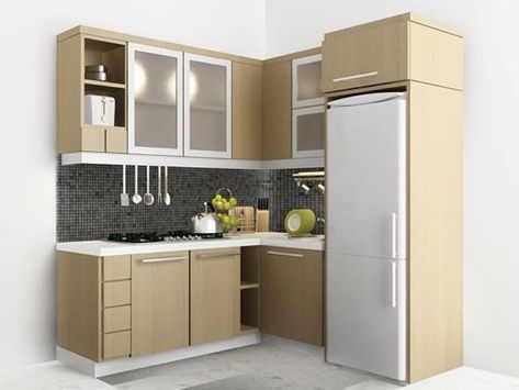 14 Kitchen Cabinet Ideas that You Can Implement to Your Kitchen Hiasan Dalaman Dapur, Dapur Moden, Apartment Therapy Small Spaces, Modern Kitchen Set, Model Dapur, Minimalist Dekor, Kabinet Dapur, Bed Platform, Kitchen Room Design