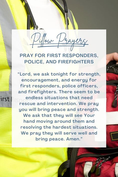 Prayers For Police Officers, Prayers For First Responders, Sleep Prayers, Sleep Prayer, Police Officer Prayer, 1st Responders, Good Prayers, First Responders, Police Officers