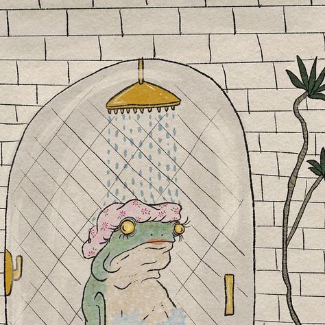 Bill Crisafi on Instagram: "I’d rather be dry, but at least I’m alive." Bill Safi Art, Bill Crisafi Illustrations, Bill Safi, Bill Crisafi, Whiteboard Art, Frog Print, Funny Paintings, Todays Mood, Frog Art