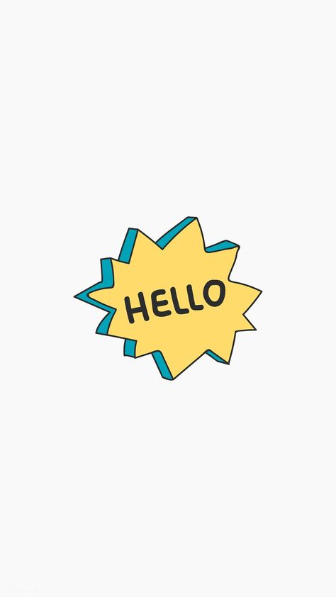 Hello Logo, Hello Graphic, Hello Illustration, Bubble Doodle, Bubble Icon, Hello Greeting, Iphone Wallpaper Vsco, Doodle Vector, Hi Hello