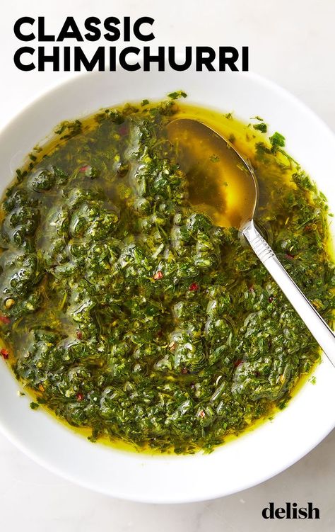 Chimichurri Sauce Recipe, Wing Sauce Recipes, Chimichurri Recipe, Shrimp Recipes Healthy, Chimichurri Sauce, Shrimp Recipes Easy, Margherita Pizza, Grilled Shrimp, Pesto Sauce