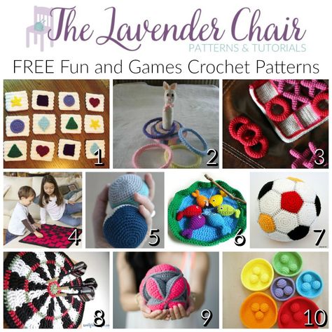 Crochet Games For Kids, Crochet Board Games, Crochet Games Patterns Free, Crochet Memory Game, Messy Bun Beanie Crochet Pattern, Crochet Games, Game Blanket, Free Heart Crochet Pattern, Lavender Chair